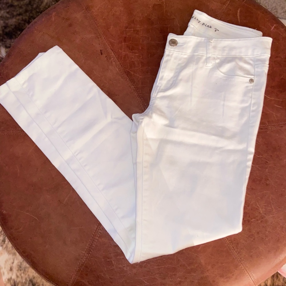 Celebrity Pink White Skinny Jeans
